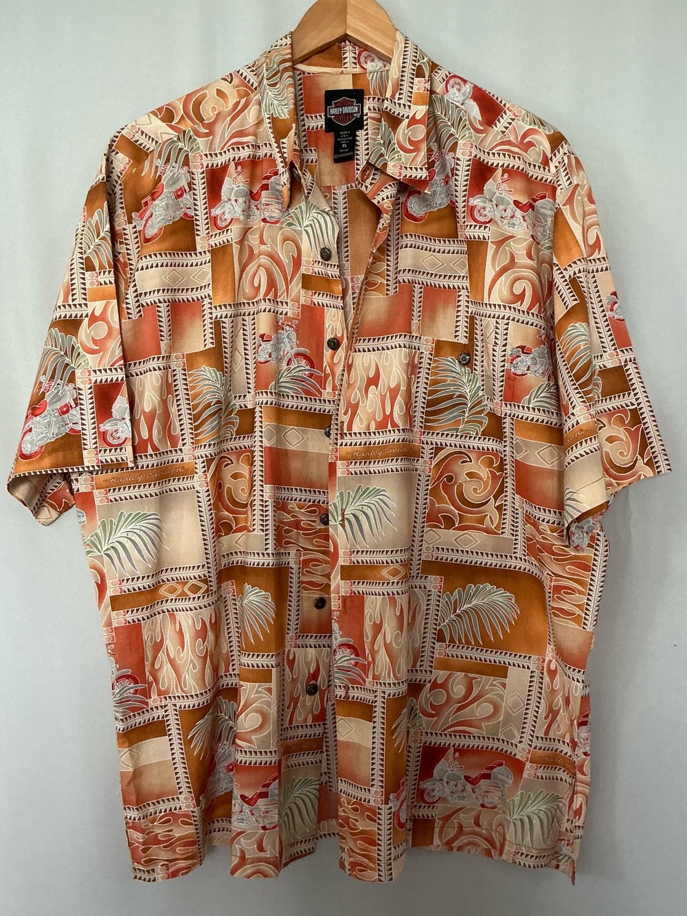 Harley-Davidson Men's Hawaiian Shirt Size XL